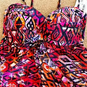 Profile by gottex tankini bandeau flyaway top